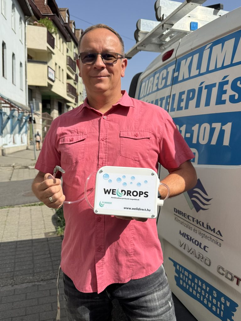 Welldrops automata kondenzvíz porlasztó